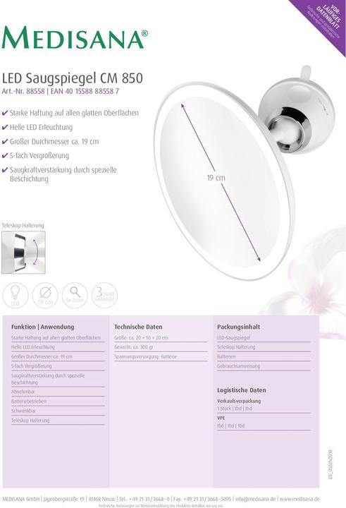 Produktbild Medisana CM 850