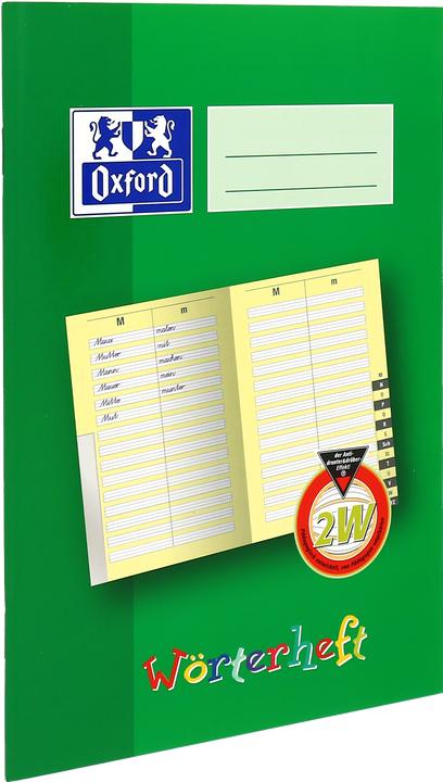 Produktbild Oxford Wörterheft, A5, Lineatur 2W (A5, Liniert, Harter Einband)