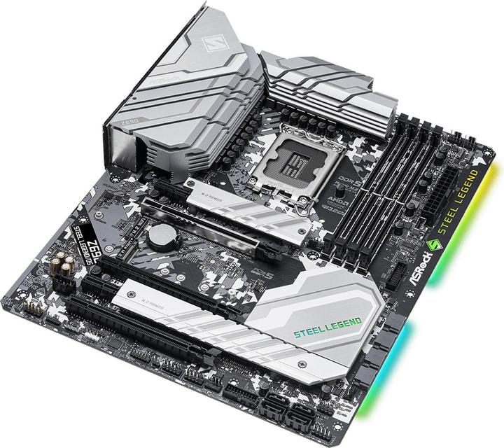 Actual product image AsRock Z690 Steel Legend/D5 (LGA 1700, Intel Z690H, ATX)