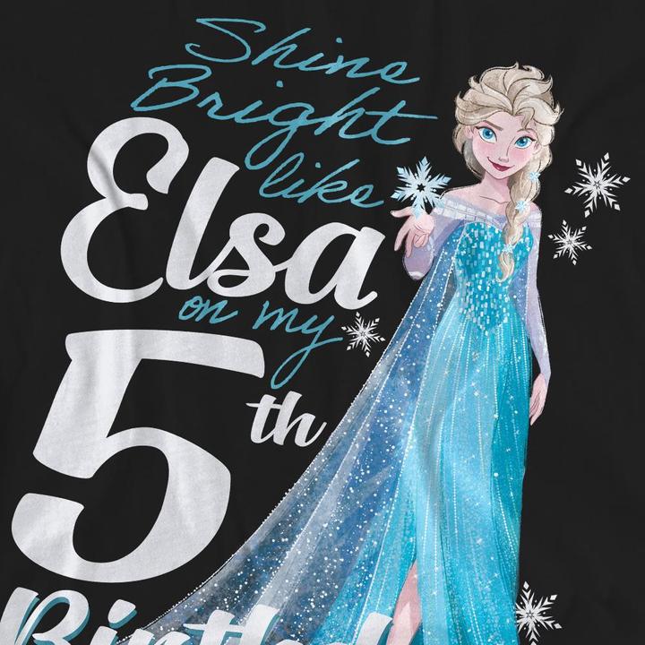 Produktbild Disney Frozen Bright Like Elsa TShirt 5. Geburtstag (L)