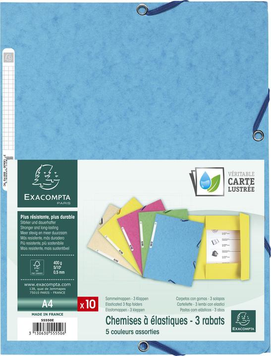 Produktbild Exacompta Sammelmappe A4 - 3 Klappen (A4, 1x)