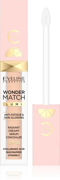 Actual product image Eveline Wonder Match Lumi Brightening Creamy Concealer Spf20 Illuminating Concealer Under The Eyes