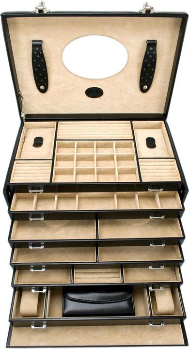 Produktbild Windrose Schmuckkästchen Merino 4 - Schwarz