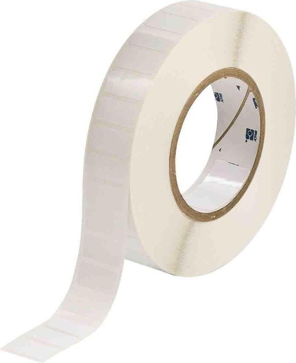 Produktbild Brady THT-59-7546-10, fälschungssicherer Polyester, Weiss, glänzend, 25.40 x 12.70 mm, permanent (1 (2.54 cm)