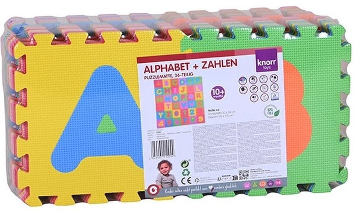 Actual product image Knorrtoys Alphabet and numbers (30 x 30 cm)