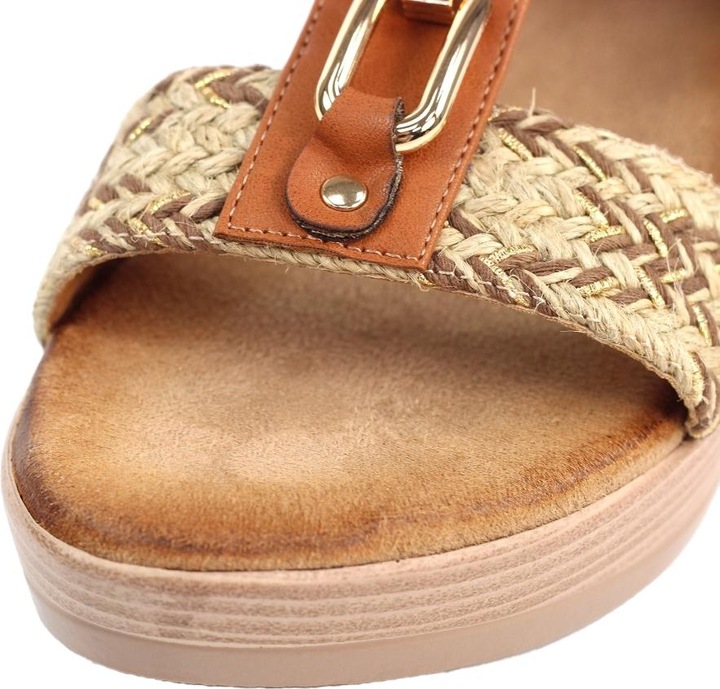 Actual product image Lunar Womens/Ladies Jamie Wedge Sandals (40)