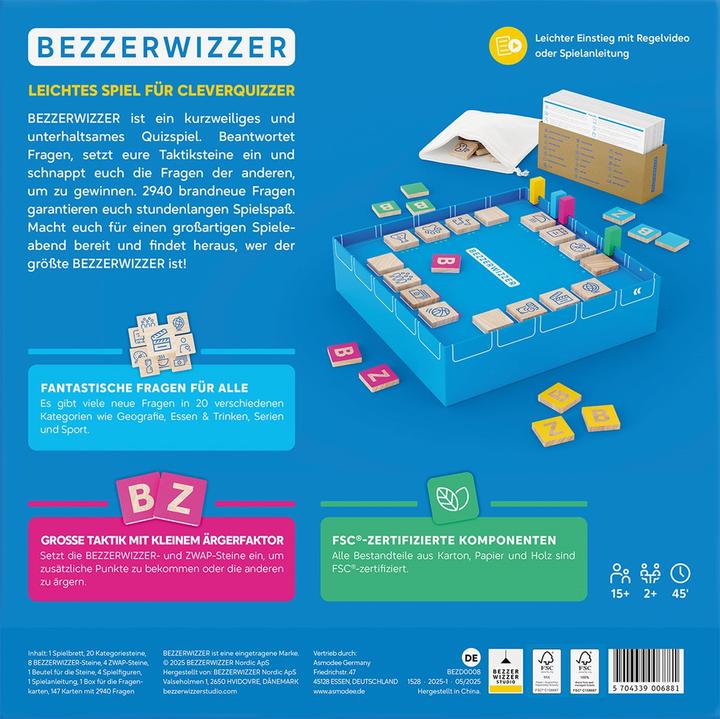 Immagine prodotto Bezzerwizzer De (Tedesco, 2 - 4 Giocatori)