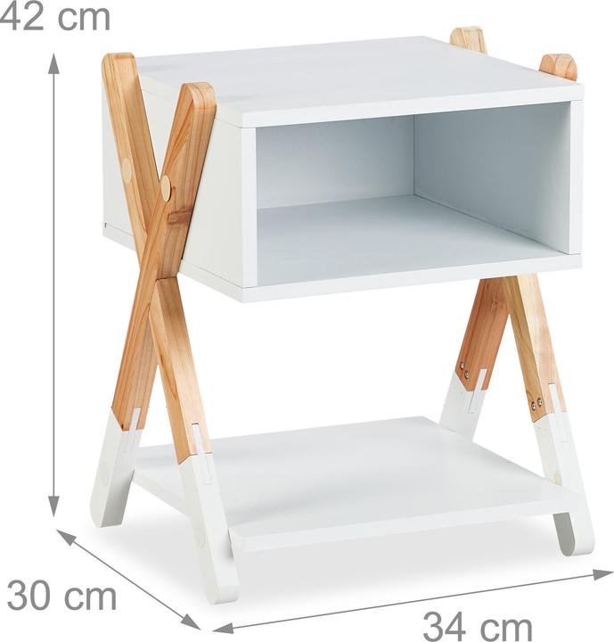 Image du produit Relaxdays Kinder-Nachttisch (34 x 30 x 42 cm)