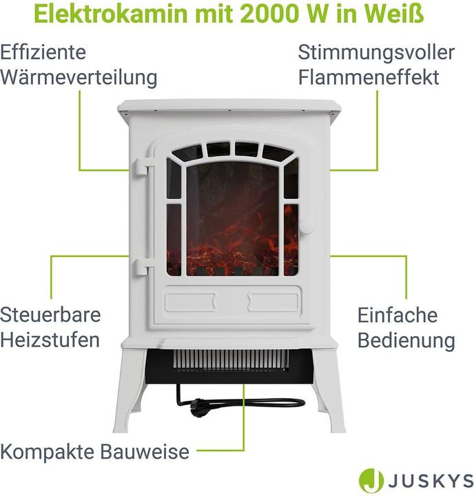 Image du produit Juskys Elektrokamin