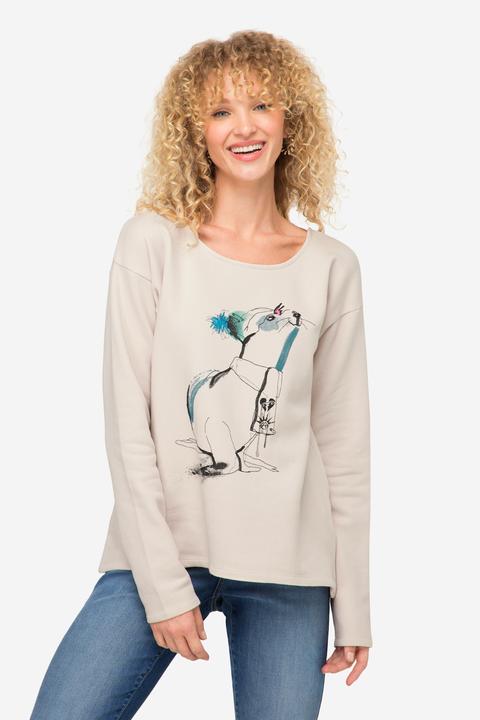 Image du produit Laurasøn Sweatshirt, Robben-Print, Rundhals, Langarm (XL)