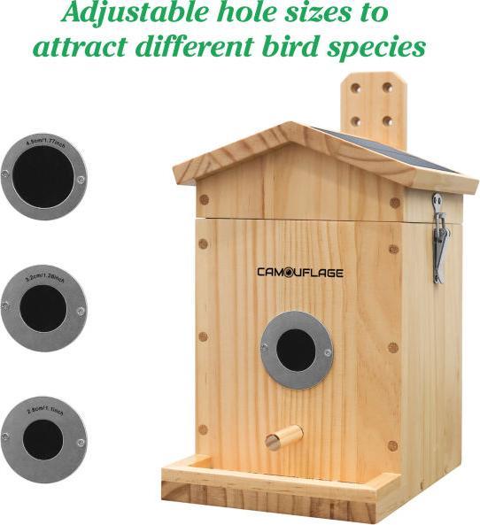 Actual product image WildcameraXL Camouflage bird house EZ Nesteye, Basic colour: Brown, Species: Bird