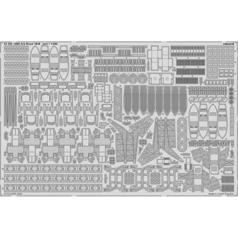 Eduard HMS Ark Royal 1939 part 1 1/350 I LOVE KIT
