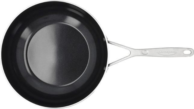 Produktbild Demeyere Alu Industry 3 Ceraforce Wok 28cm antihaftbeschichtet (28 cm, Wok Pfanne, Edelstahl)
