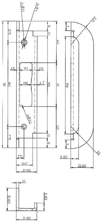 Produktbild G-U Schliessbleche zu GU-SECURY Automatic / Wechsel / Europa (Schliessblech)