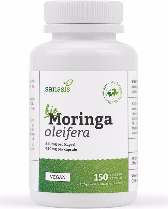 Immagine prodotto Sanasis Moringa (150 Pezzo/i, Pillole, 67.50 g)