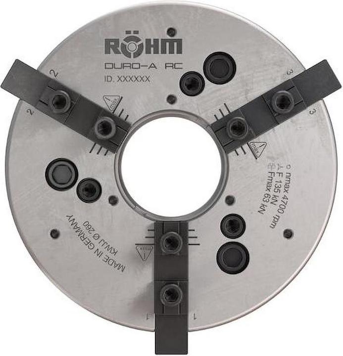 Produktbild Röhm Kraftspannfutter DURO-A RC 400 DIN ISO 702-4 - ZA300 geradverzahnt Einzelentriegelung Edition 2