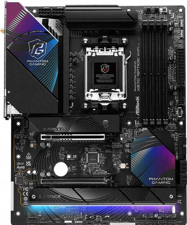 Image du produit AsRock Phantom Gaming X870 Riptide WiFi (AM5, AMD X870, ATX)