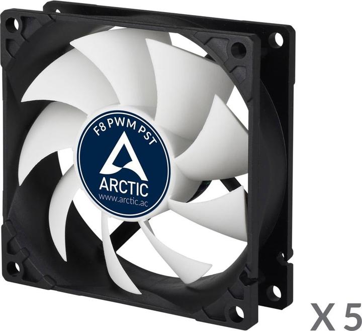 Image du produit Arctic F8 PWM PST - 5 Pack (80 mm, 5 x)