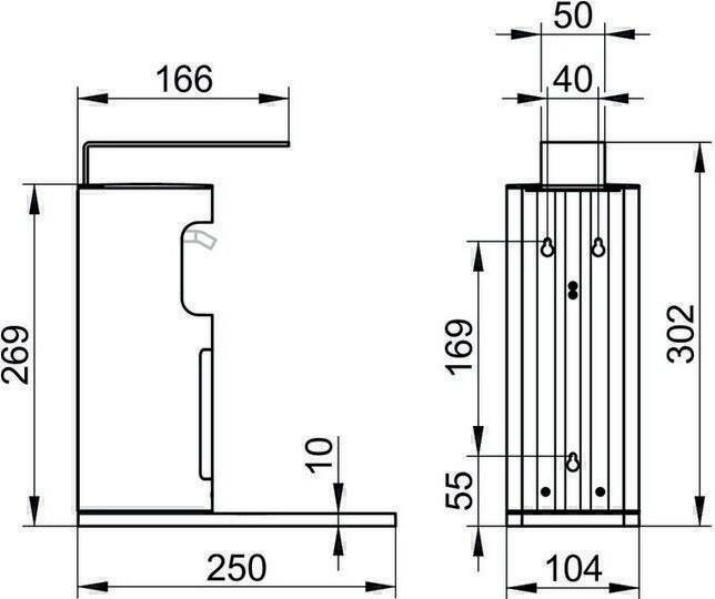 Productafbeelding Keuco Desinfecterende dispenser PLAN w. raam a. det. Lekbak bw