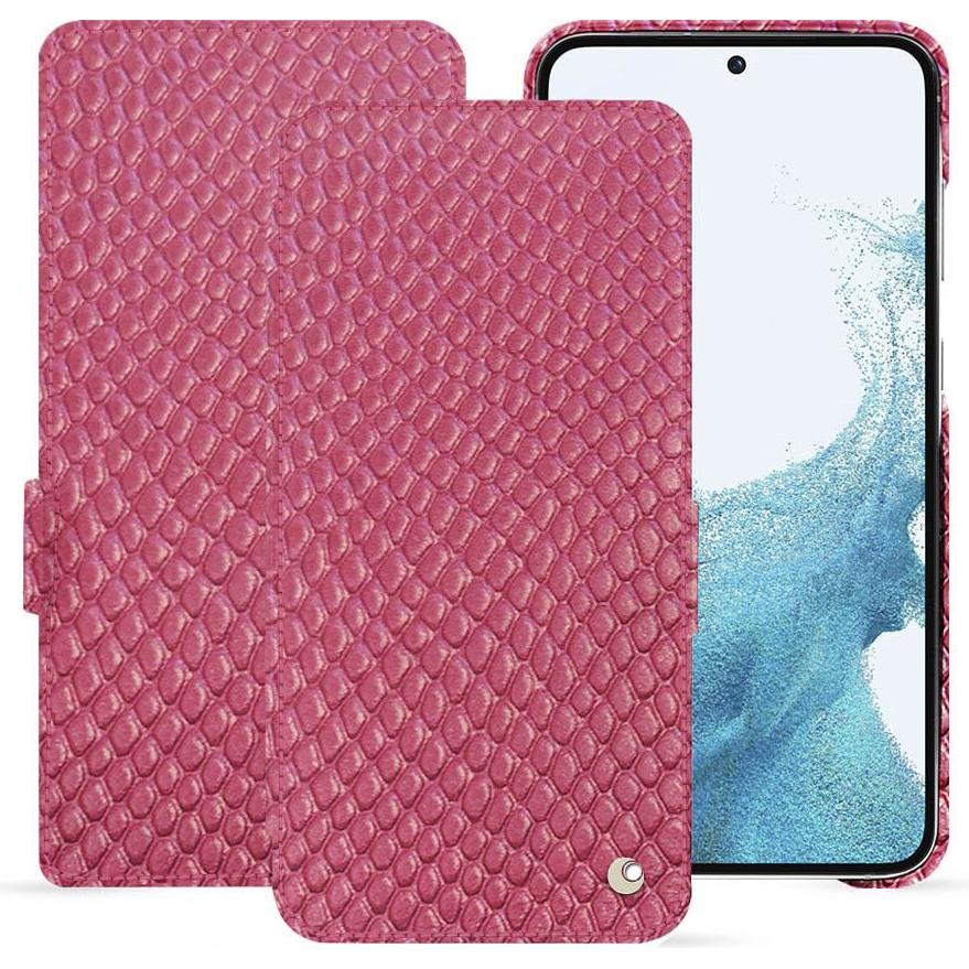 Noreve Lederschutzhülle horizontal (Samsung Galaxy S23), Smartphone Hülle, Rosa