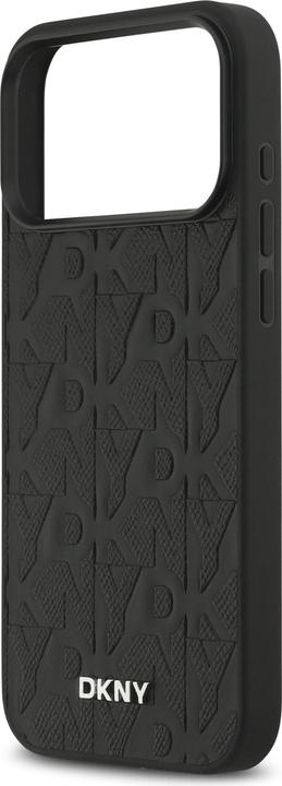 Produktbild DKNY PU Leather Grid Pattern Magsafe Case for iPhone 17 Pro Max Black (Apple iPhone 17 Pro Max)