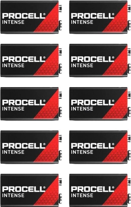 Actual product image Duracell Procell Intense Power (10 pcs., 9V Block, 673 mAh)