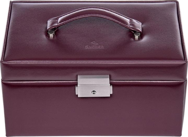 Image du produit Sacher 27.107.010.143 - Coffret à bijoux Eva New Classic, bordeaux (cuir véritable)