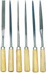 Actual product image Rayher File set with wooden handle, 6 pcs. (235 mm)