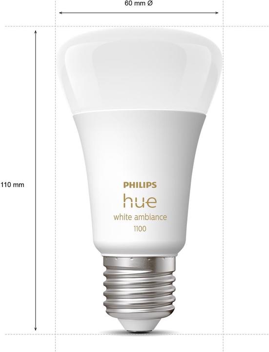 Immagine prodotto Philips Hue Set iniziale White Ambiance (E27, 11 W, 1100 lm, 3 x, F)
