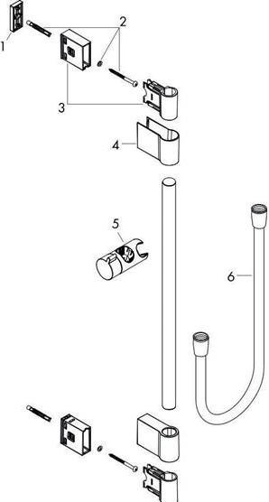 Produktbild hansgrohe Unica Duschstange Varia 105 cm