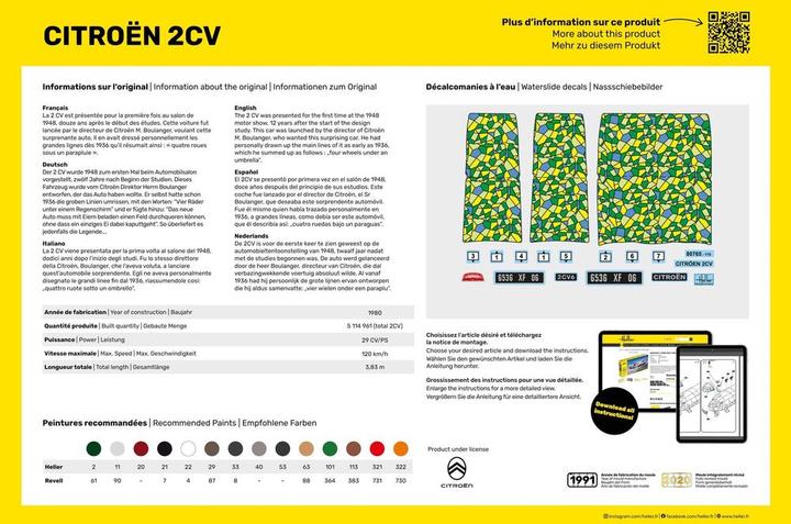 Produktbild Heller STARTER KIT Citroen 2 CV