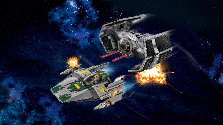 Produktbild LEGO Star Wars Vader's TIE Advanced vs. A-Wing Starfigh (75150, LEGO Star Wars)