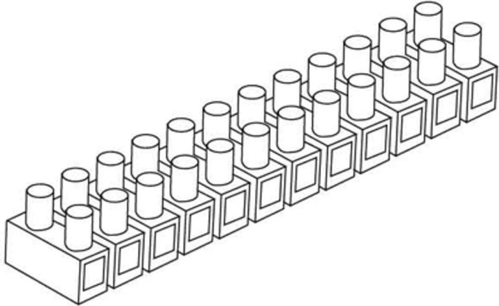Actual product image Kleinhuis Terminal block, DIN EN 60998, 1.5 to 6.0 mm², black