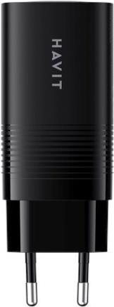 Immagine prodotto Havit UC20 - GaN 65 W Reiseladegerät mit drei Anschlüssen schwarz (65 W)