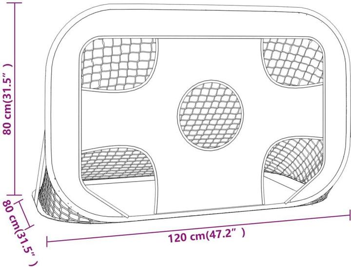 Produktbild vidaXL Fussballtor mit Torwand