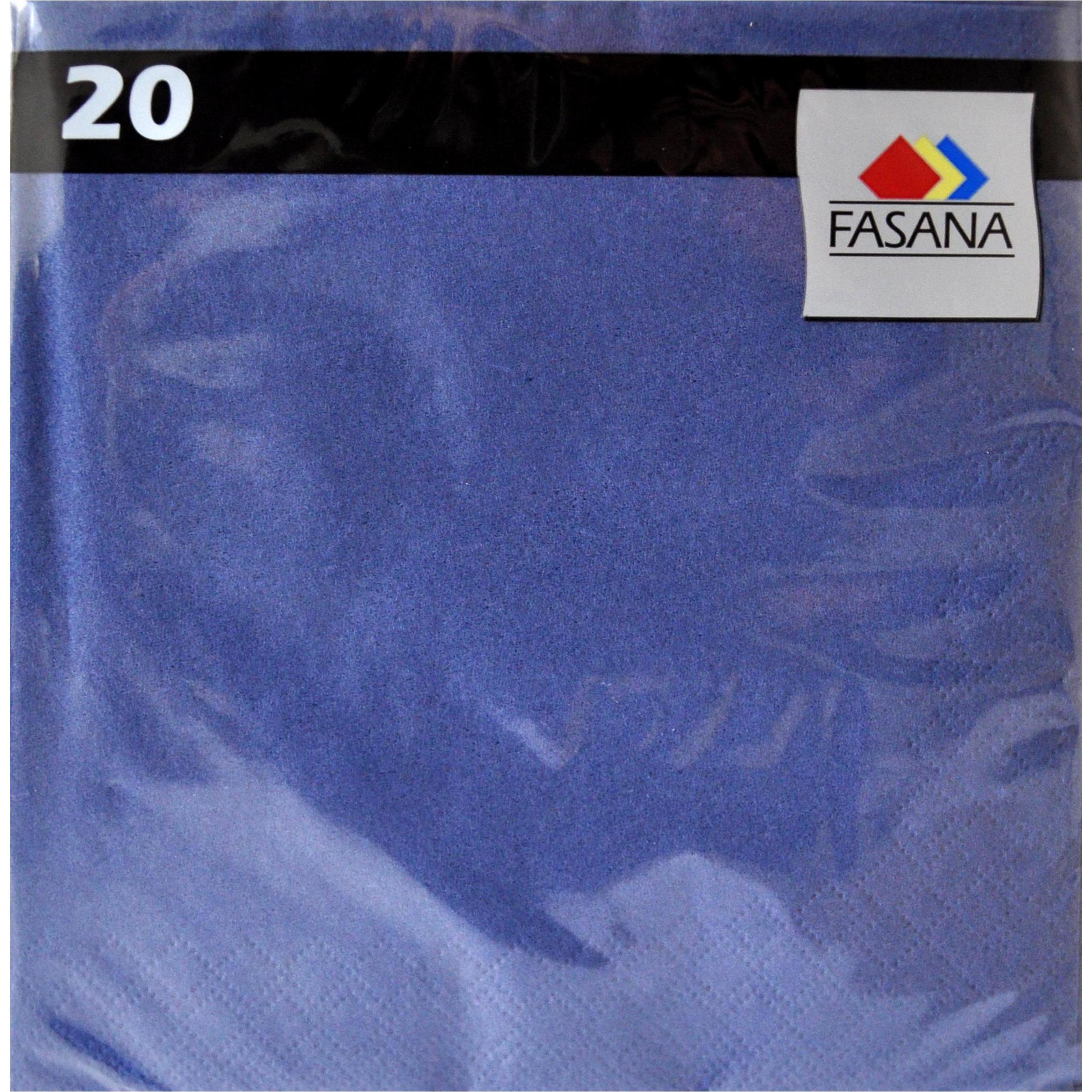 Magni, Servietten, Serviette 33x33cm uni blau (33 x 33 cm)