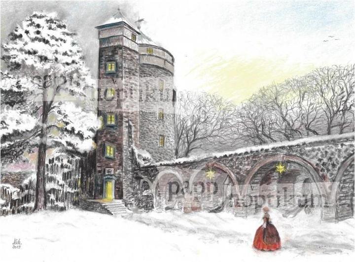 Produktbild Pappnoptikum 1013 - Burg Stolpen - Coselturm (Adventskalender)