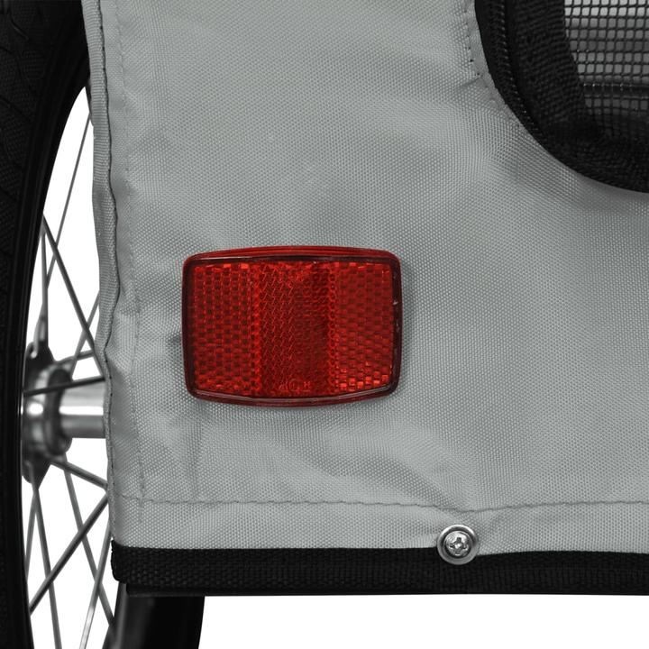 Produktbild VidaXL Fahrradanhänger Hunde Oxford-Gewebe und Eisen