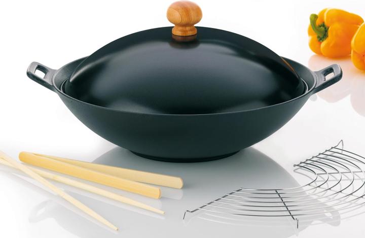Kela Asia Wok (36 cm, Wok, Cast iron)