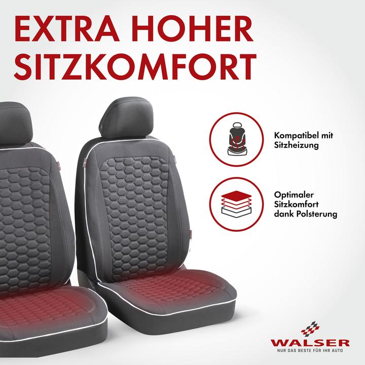 Produktbild Walser Autositzbezug ZIPP-IT Premium Kendal, PKW-Schonbezüge für 2 Vordersitze mit Reiverschluss-System sc