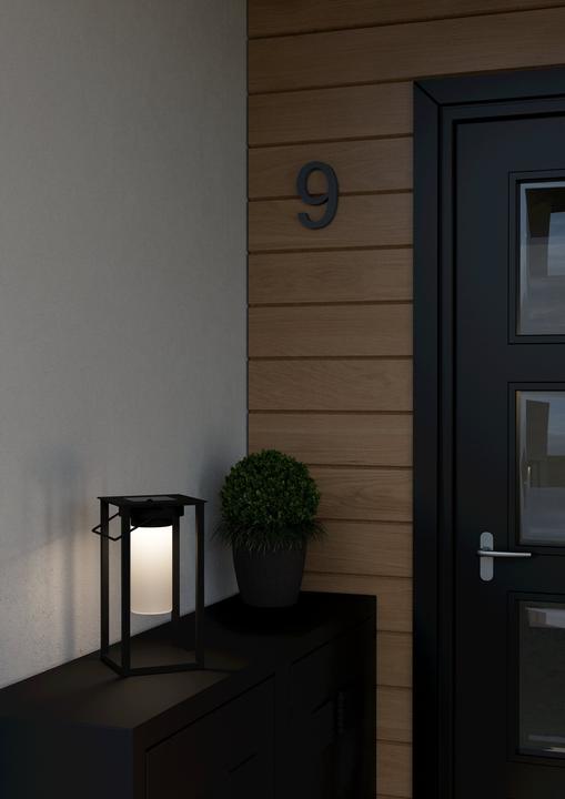 Actual product image EGLO USIGNI SOLAR LANTERN - Black/White (300 lm, IP44)
