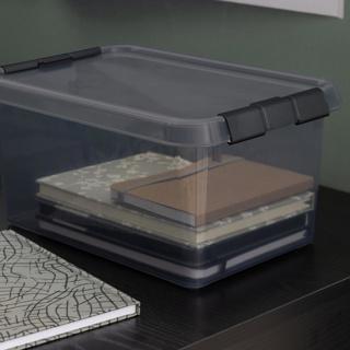 Actual product image Helit Aufbewahrungsbox Comfort-line, 6L, grau-transparent (20 cm, 6 l)