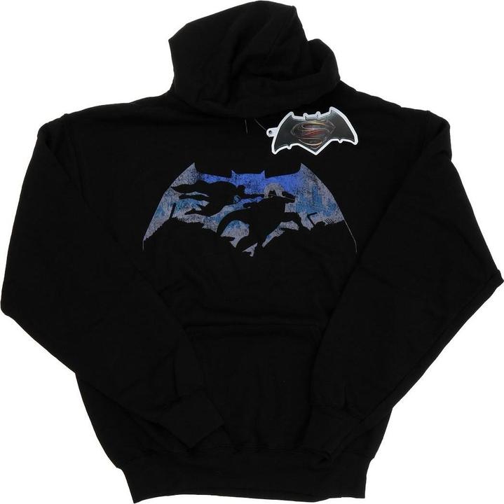 Image du produit - Sweat à capuche BATMAN SUPERMAN BATTLE SILHOUETTE - Homme (XL)