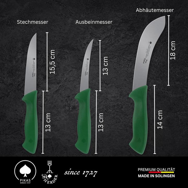 Produktbild Don Carlos by Valsan 1831 3-teiliges Metzgermesser Set (18 cm)