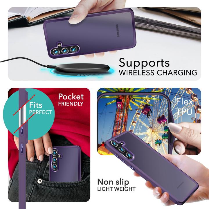 Immagine prodotto Nalia Copertura ibrida semitrasparente con cornice protettiva (Samsung Galaxy S24)