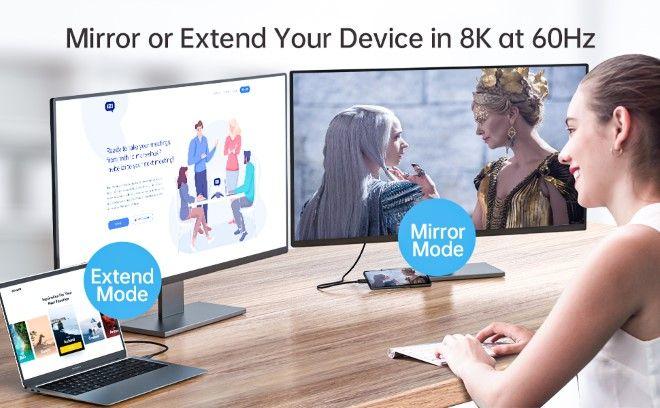 Actual product image Choetech USB-C Thunderbolt 4 charging and data cable (0.80 m, USB 4.0, 100 W)