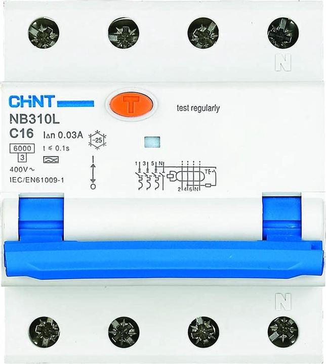 Chint Aardlekautomaat B 25A 3P+N 30mA