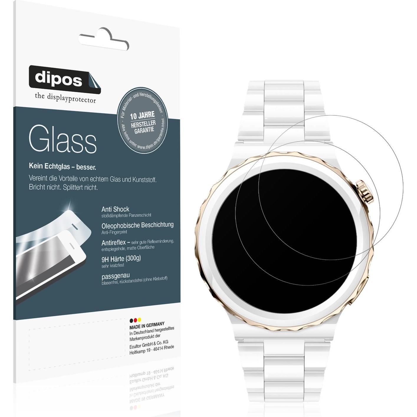 Dipos Displayschutz Anti-Shock, Smartwatch Schutzfolie, Transparent