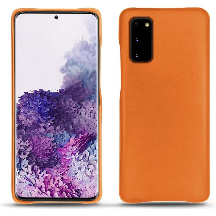 Noreve Lederschutzhülle (Samsung Galaxy S20), Smartphone Hülle, Orange