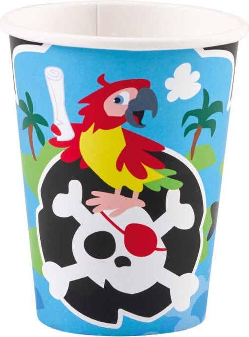Actual product image Amscan Becher Pirate Geburtstag (8 x)